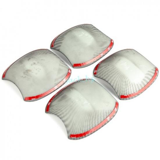 For Toyota RAV4 -2024 Carbon Fiber Door Handle Protector Trims Accessories