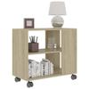 VidaXL Table d'appoint Chêne sonoma 70x35x55 cm Bois d'ingénierie 802123