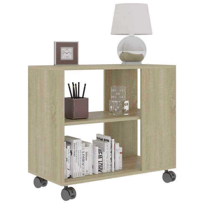 VidaXL Table d'appoint Chêne sonoma 70x35x55 cm Bois d'ingénierie 802123