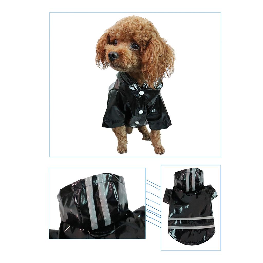 Reflective Pet Dog Raincoats Suitable for Large Medium and Small Dog Clothes Windproof and Rainproof Puppy Rainwear