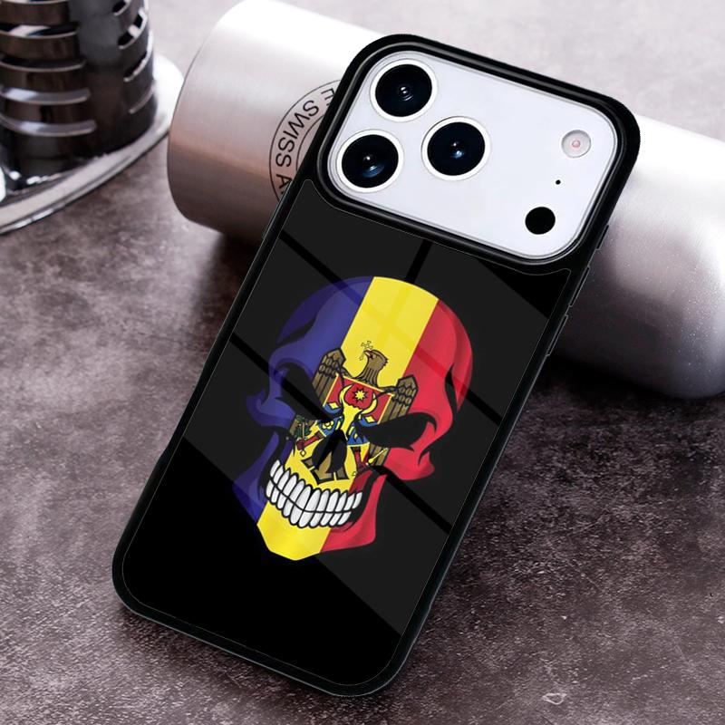 Moldova Flag Moldavians Phone Case for iPhone 17 16 15 Pro Max Air 14 13 12 11 Plus Shockproof Capa Cover
