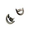 TIFFANY&Co. For both ears, crescent moon, 3.7g Crescent moon Silver925 Pierce Pierce Silver Silver925 Women Used