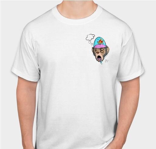 Overthinking,Monkey Brain Shirt S разноцветный