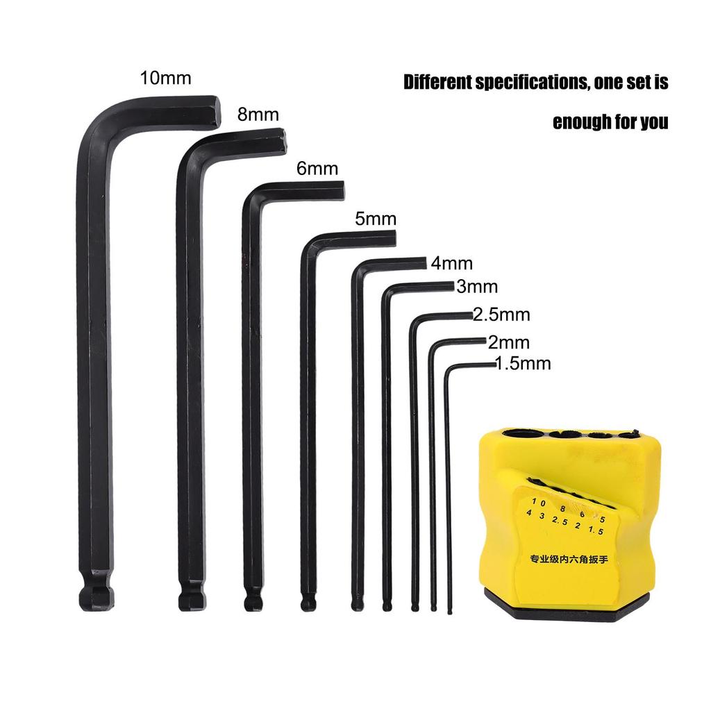 Allen Key Hex Wrench Set Multisize Hexagon Spanner Metric Wrench for Socket Screws Automotive Machinery Repair L Type Hex Keys