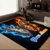1PC Custom Name Butterfly Through Fire Ice Theme Floor Mat Ideal for Living Room, Game Rooms, Office, Bedroom, Floor Mat Playful Design