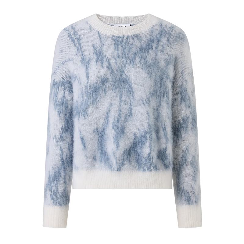 PORTS Women's Knitted Long-Sleeve Round Neck Sweater