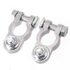 Terminal Clamp Accessories Aluminum Alloy Clamp Positive&Negative 1pair