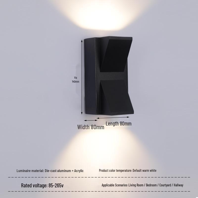 Modern LED Waterproof Outdoor Wall Lamp – Creative Design for Corridor
