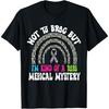 Rare Disease Day 2025 Zebra Ribbon Rare Medical Mystery T-Shirt