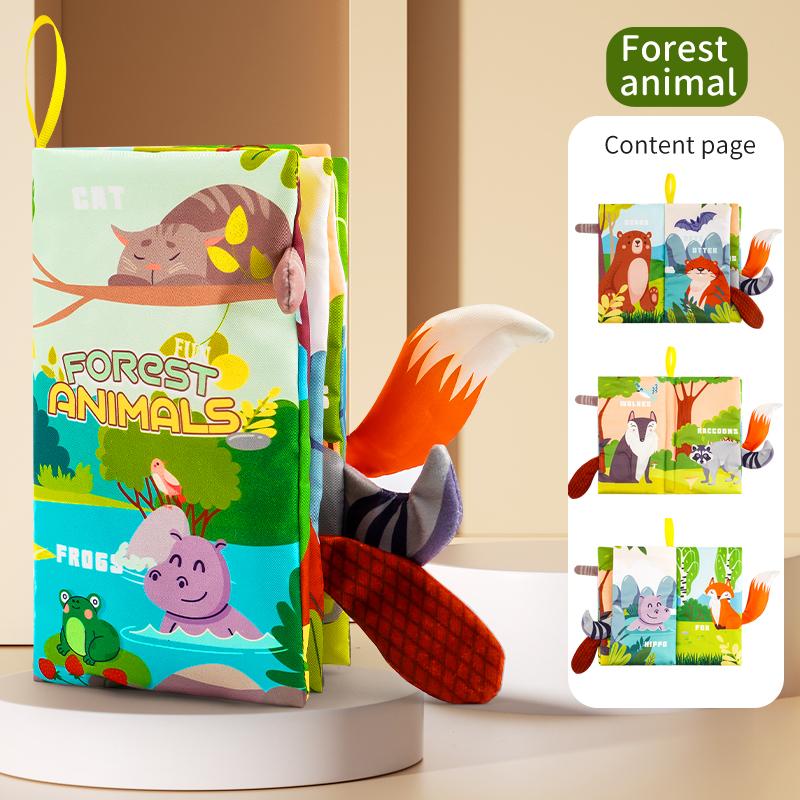 1PC Newborn 0-6 Months Baby Book Touch and Feel Soft Book Kids Toys PuzzleMontessori Toys