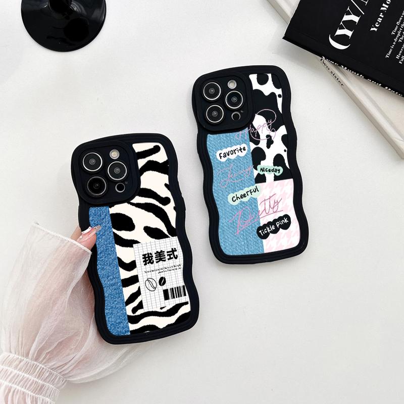 Kształt fali miękkie etui TPU do Infinix HOT 30 OPPO A57 4G Vivo Y35 Y02 Redmi Note 12 Pro Note 11 Realme C55 C53 IPhone Samsung S23 Ultra A23 A13 okładka