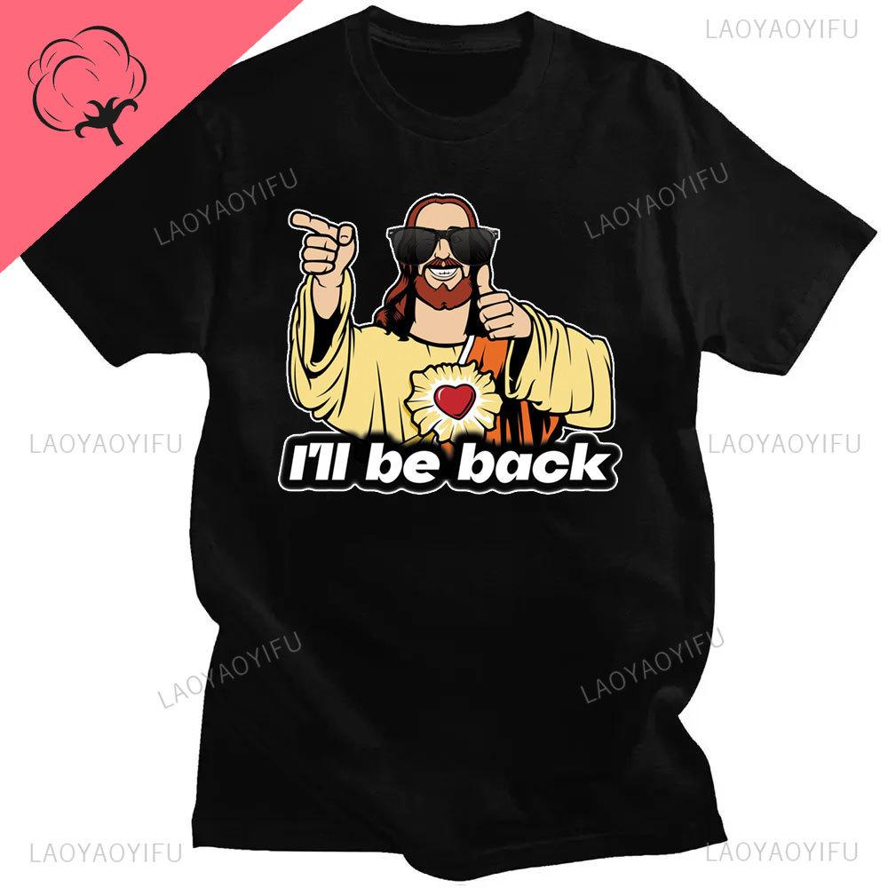 Funny Jesus I Saw That Meme Print Graphic Tshirt Unisex Unisex Tee Shirt Short Sleeve Creativity Casual Summer Shirt Streetwear Tops Unisex
