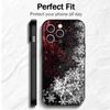 Snow Snowflake Winter Cold Soft Phone Case for iPhone 16 16E 17 Air 15 Pro Max 14 Plus 13 Mini 11 12 7 Black Cover Back Shell