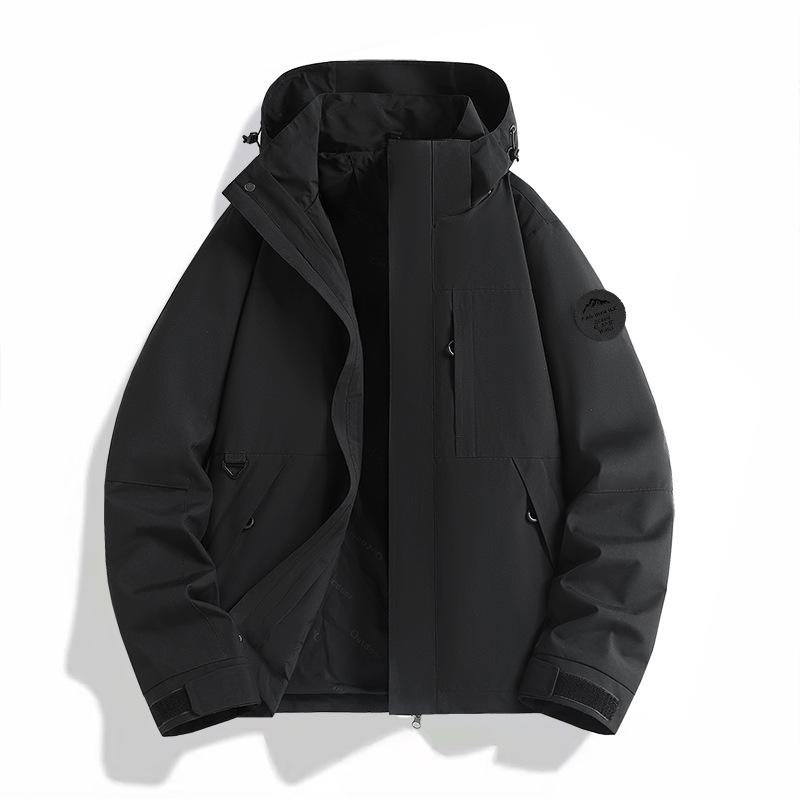 Men's Women's Enhanced Waterproof Jackets Outdoor Sports Heat-Sealed Seams Windbreaker Unisex Hiking Climbing Rain Coat