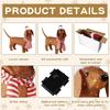 Christmas Lighted Dachshund Wiener Dog 2.3ft Christmas Tinsel Wiener Dog Christmas Holiday Decoration for Outdoor Indoor Yard