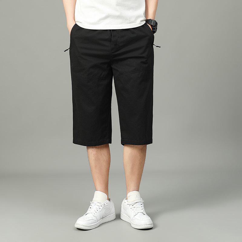 

Men s Casual Summer Work Shorts - Loose, Trendy, Seven-Quarter Length for Middle-Aged and Young Men 6XL