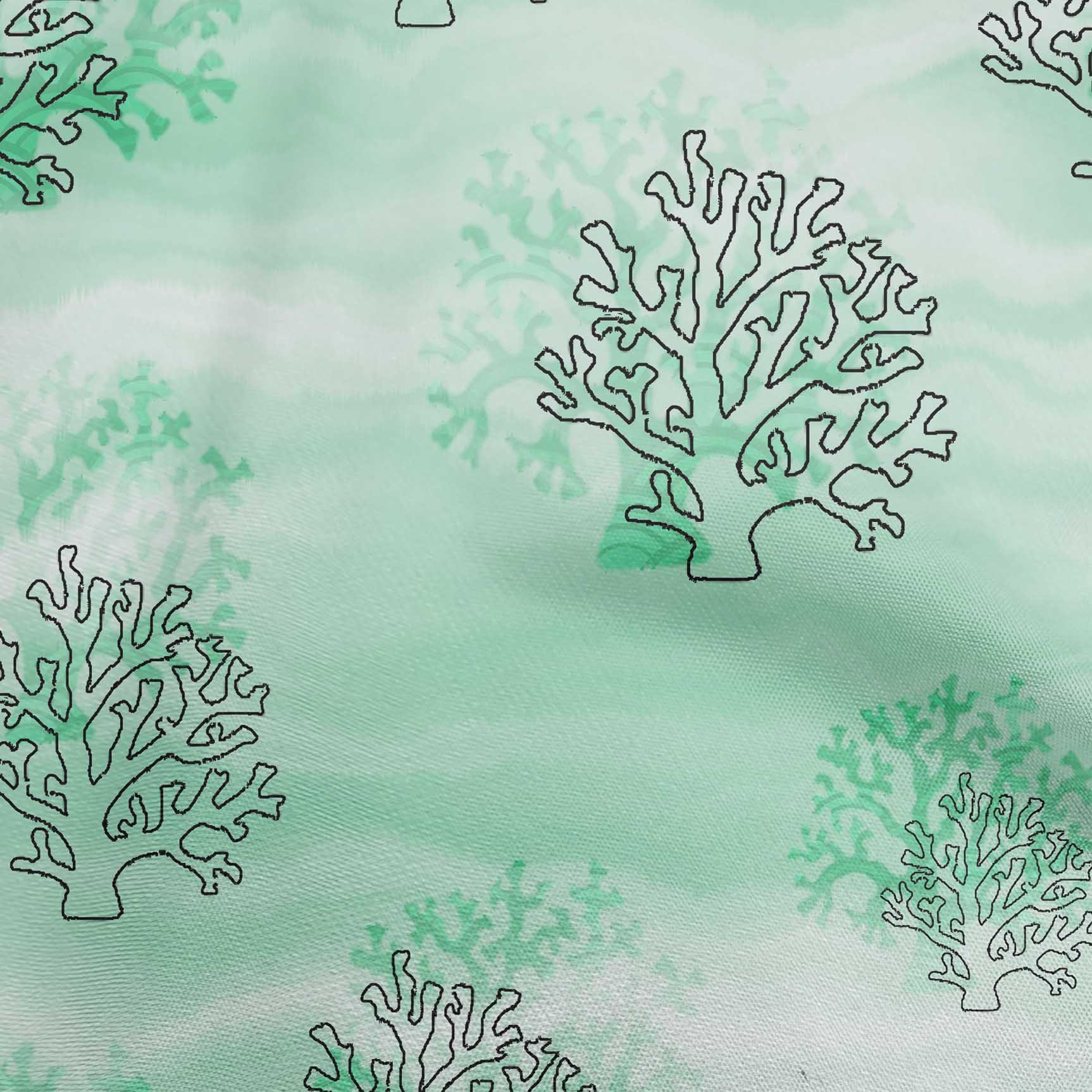 

OneOone Cotton Flex Темно-пурпурова тканина Морські корали Тканина для пошиття друкованої тканини для рукоділля у дворі 40 дюймів 42 Inch Wide - Viscose Chiffon кольору морської хвилі