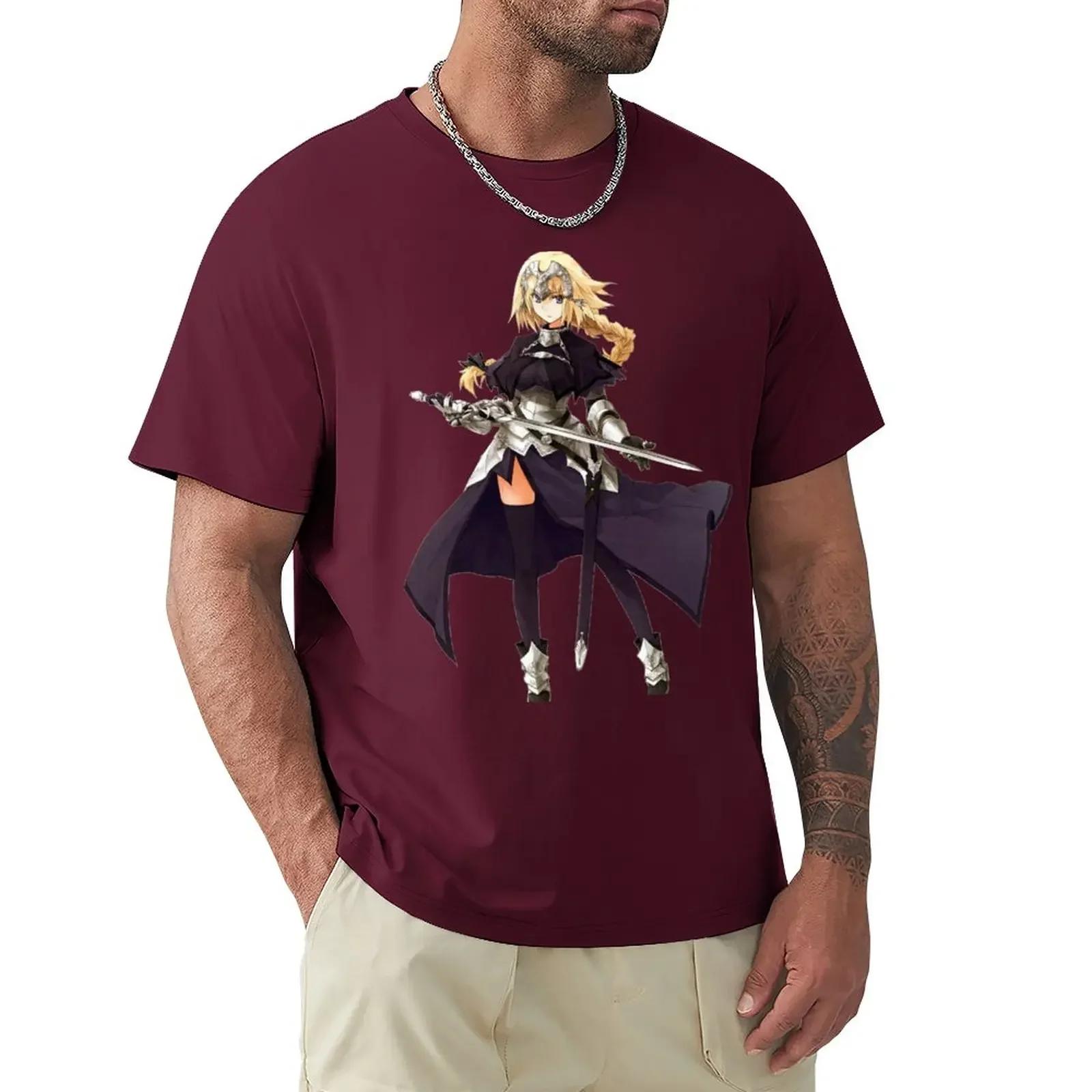 

Fate Apocrypha Райдер Жанна д Арк Футболка тяжеловесы эстетичная одежда летняя одежда черные футболки для мужчин Летняя мода S