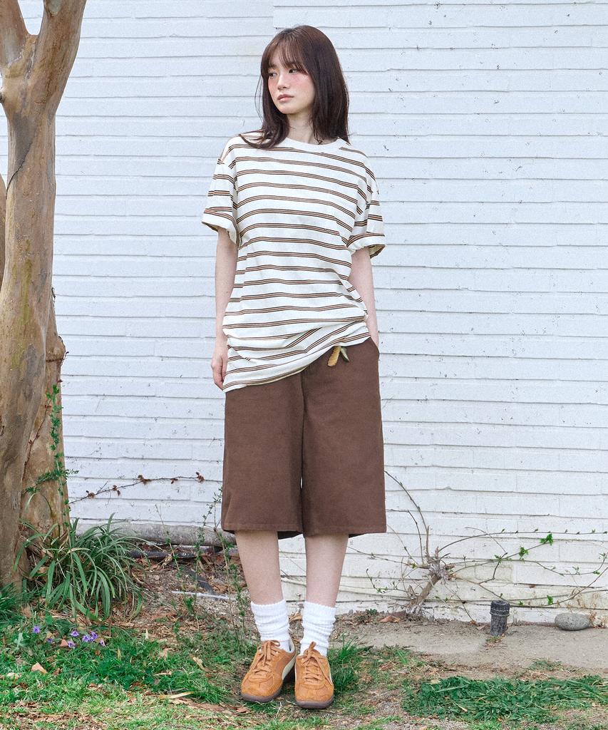 FILLUMINATE Multi-Stripe Pocket T-Shirt - Ivory
