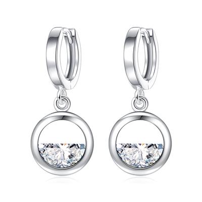 Semicircle Water Drop Ear Rings Korean Sweet Idyllic Minimalist Zirconium Spring Earrings Earrings Cute Women Earrings