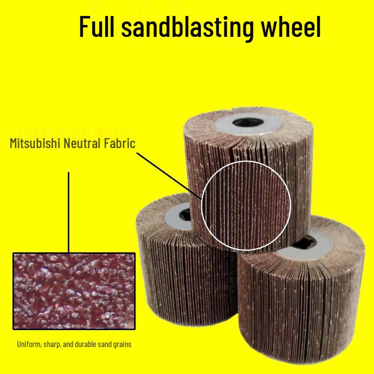 Stainless Steel Wire Brush with Sand Cloth and Nylon Polishing Wheel
