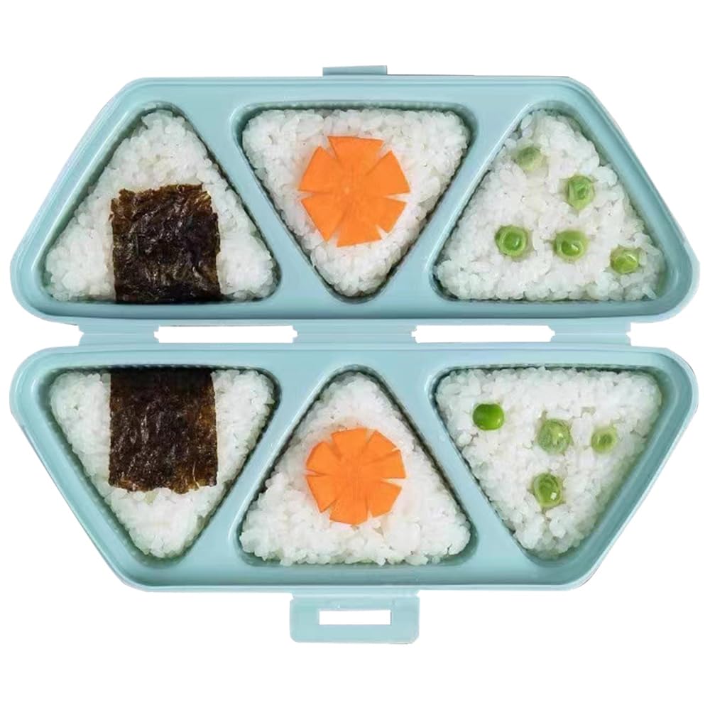 

Onigiri Maker, Onigiri Mold, Japanese-Style Sushi Mold, 1-Piece Set, Double-Embossed Rice-Nutrition, Easy Cleaning, Time-Saving, Magic Onigiri Mold,