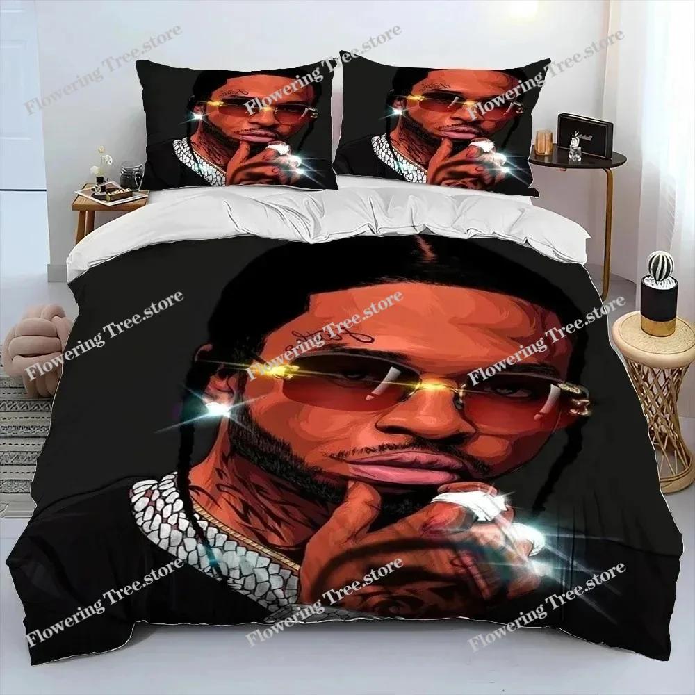 Hip Hop Art Rapper Legend Star Bedding Set Duvet Cover Bed Set Quilt Cover Pillowcase Comforter King Queen Size Boys Adult