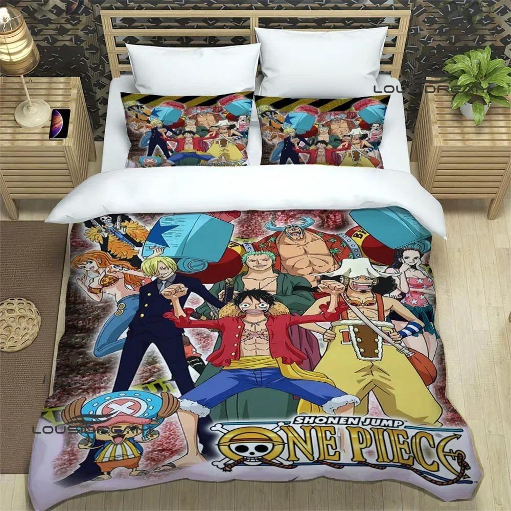 3D cartoon One P-Piece Σετ κρεβατιού εκλεκτά προμήθειες κρεβατιού σετ παπλωματοθήκη παπλώματος κρεβατιού σετ κρεβατιού πολυτελές δώρο γενεθλίων