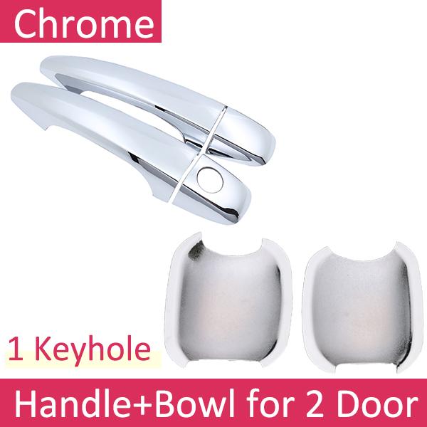 For Citroen C4 MK2 C4L 2011~2018 Chrome Door Handle Cover Car Accessories Stickers Trim Set 2012 2013 2014 2015 2016 2017