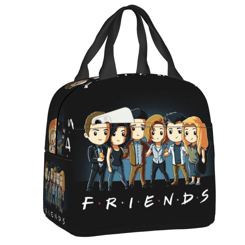 Benutzerdefinierte TV-Show Friends Symbol Lunchtasche Herren Damen Kühlbox Thermisch Isolierte Lunchboxen für Schüler Schule