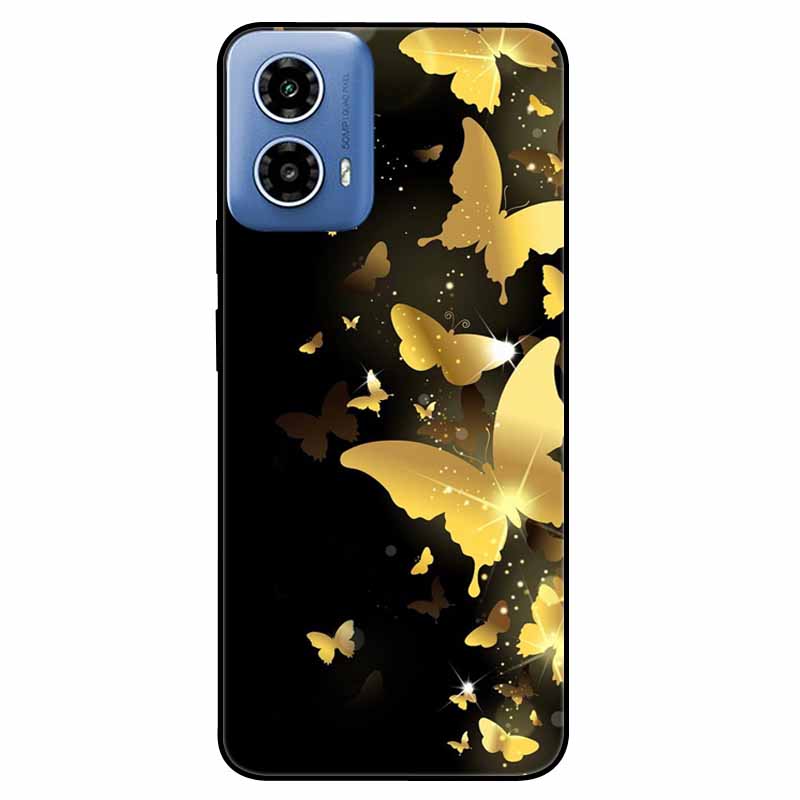For Moto G34 5G Case G 24 Soft Silicone Fashion Animals TPU Bumper for Motorola Moto G24 G04 Painted Phone Covers Luxury Capa