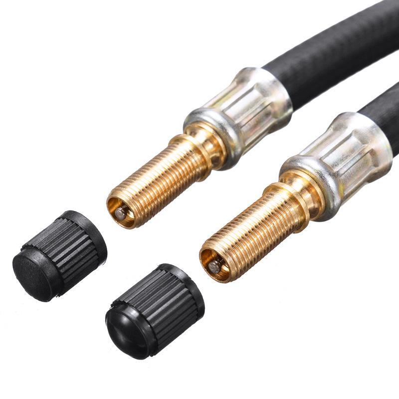 1/4 Stück Flexible Gummi-Reifenventilverlängerung 210mm - Zwillingsrad LKW Van Bus Adapter Autozubehör Fahrradzubehör