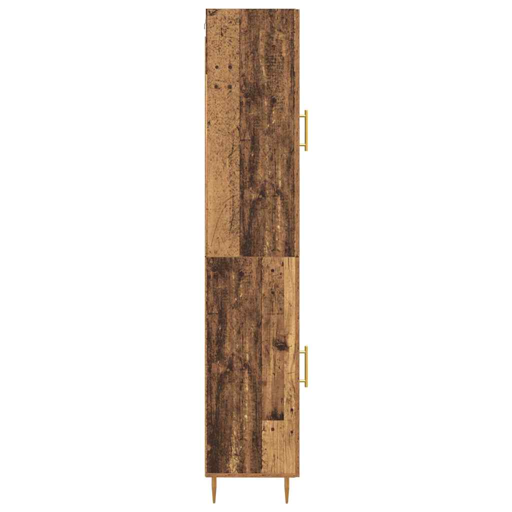 Highboard 2 pcs Reclaimed Wood Wood Based Material