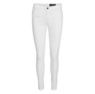Noisy May Eve Skinny White Low Waist Jeans