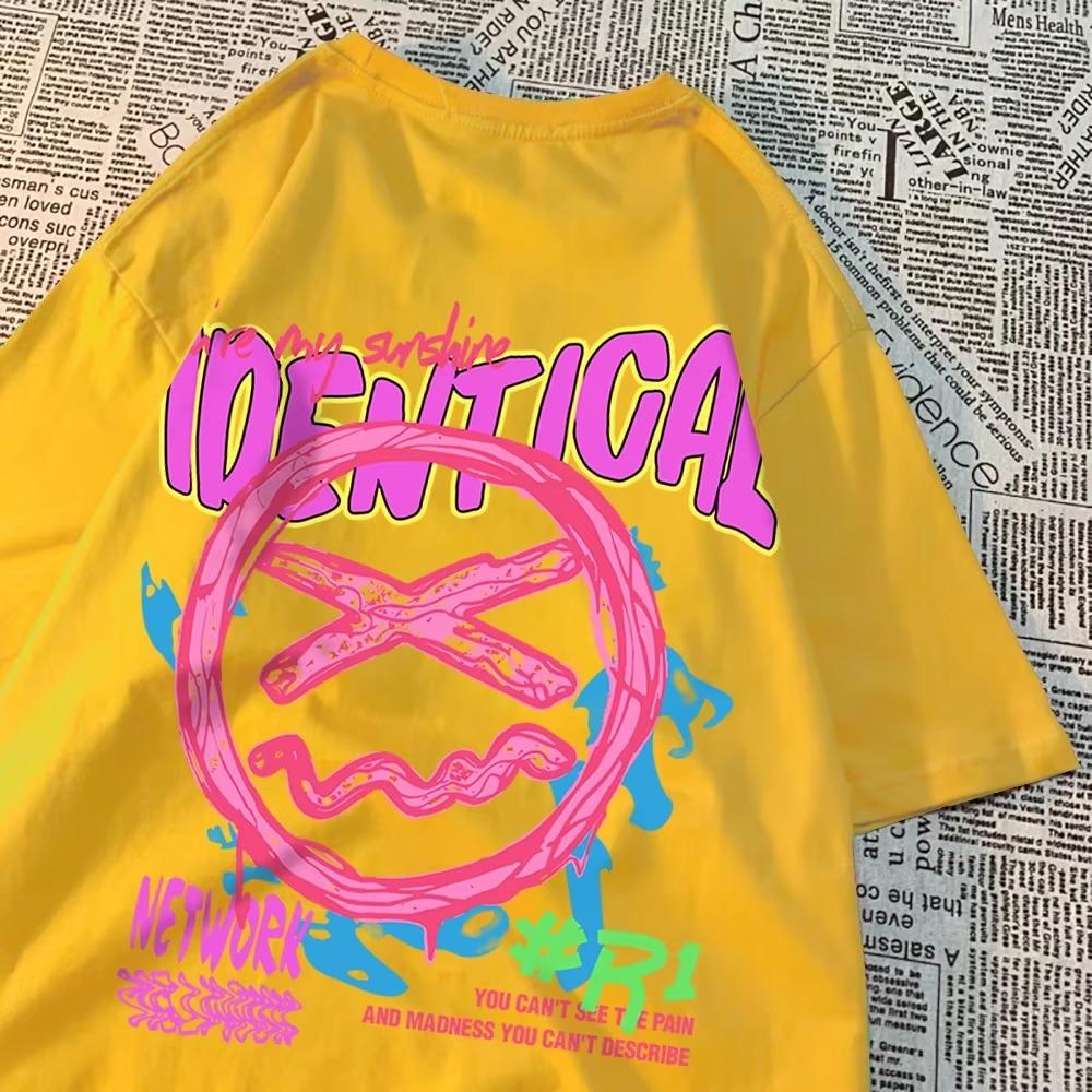 Identisches Netzwerk Ein lustiger Ausdruck T-Shirt Herren Sommer Baumwoll T-Shirt Rundhals T-Shirt Kleidung Persönlichkeit Lockeres T-Shirt Mode