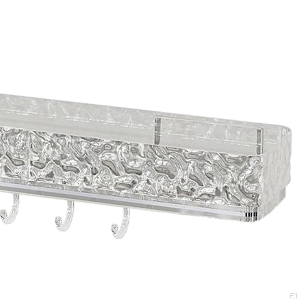 Bathroom Shelf Organizer, Wall Mounted Decorative Storage Rack Shower for