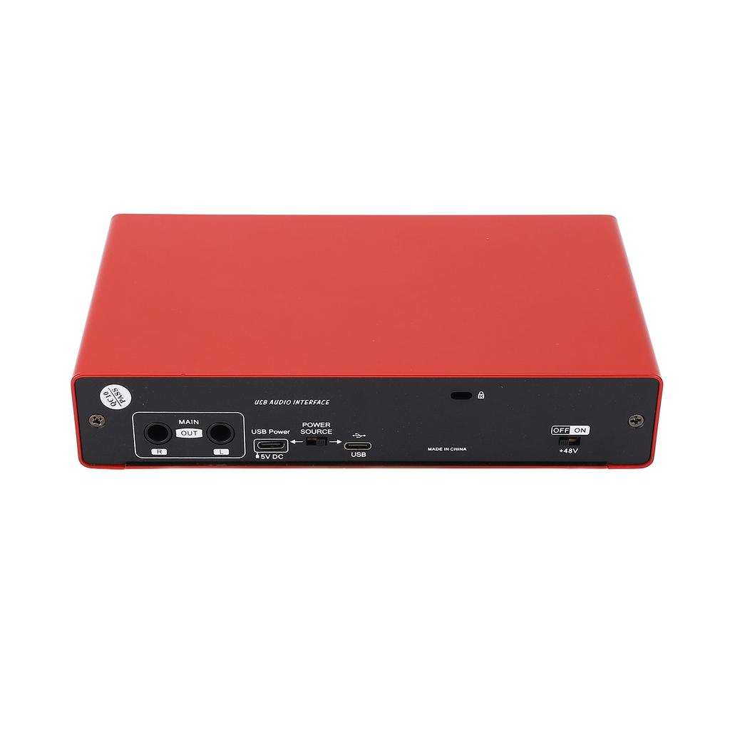 USB Live Sound Card Red Mini Usb Digital Mixing Computer Guitar Mobile Phone Recording Live Singing