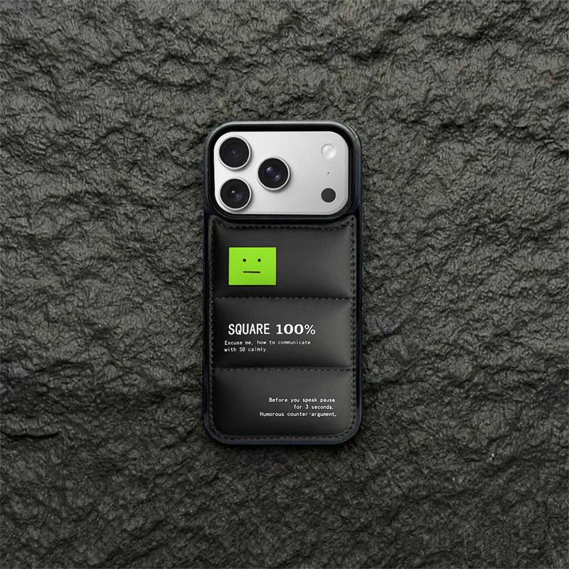 

Smiley Face Down Jacket Phone Case for iPhone 15-11 & Promax XR