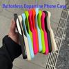 Frameless Dopamine Phone Case for Apple 16PROMAX: Trendy Solid Color & Creative Design