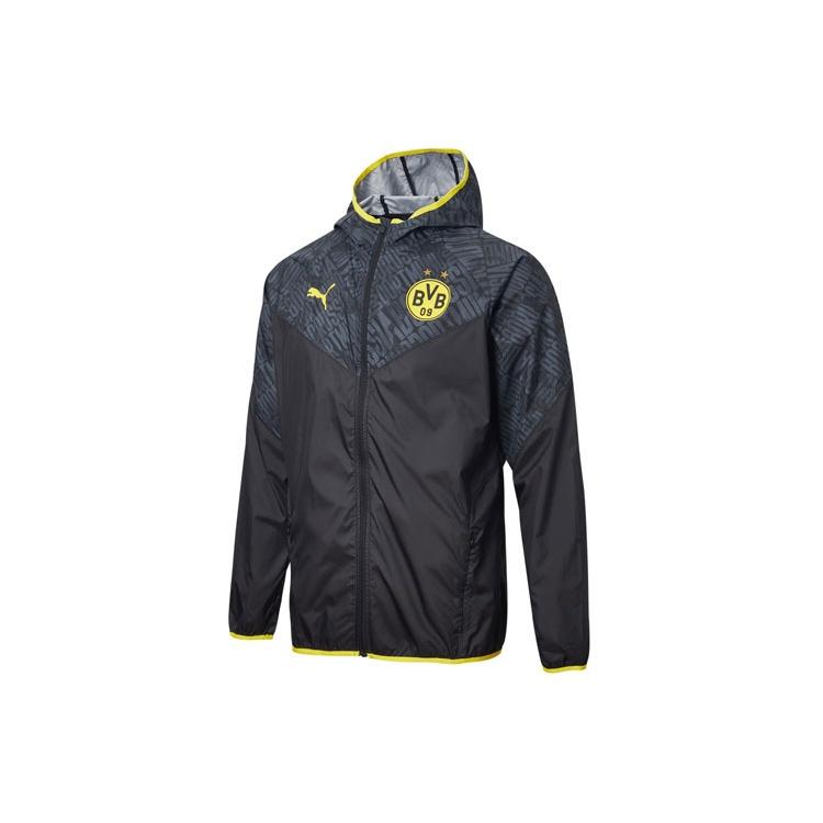 PUMA Borussia Dortmund Warmup Jacket Black Men s 758585-02 XS