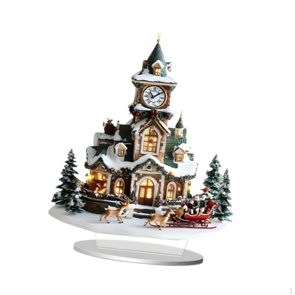 House 2D Snow Scene for Holiday