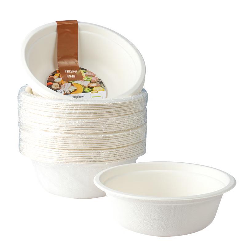 Fangcaodi 500ml Biodegradable Disposable Paper Bowls