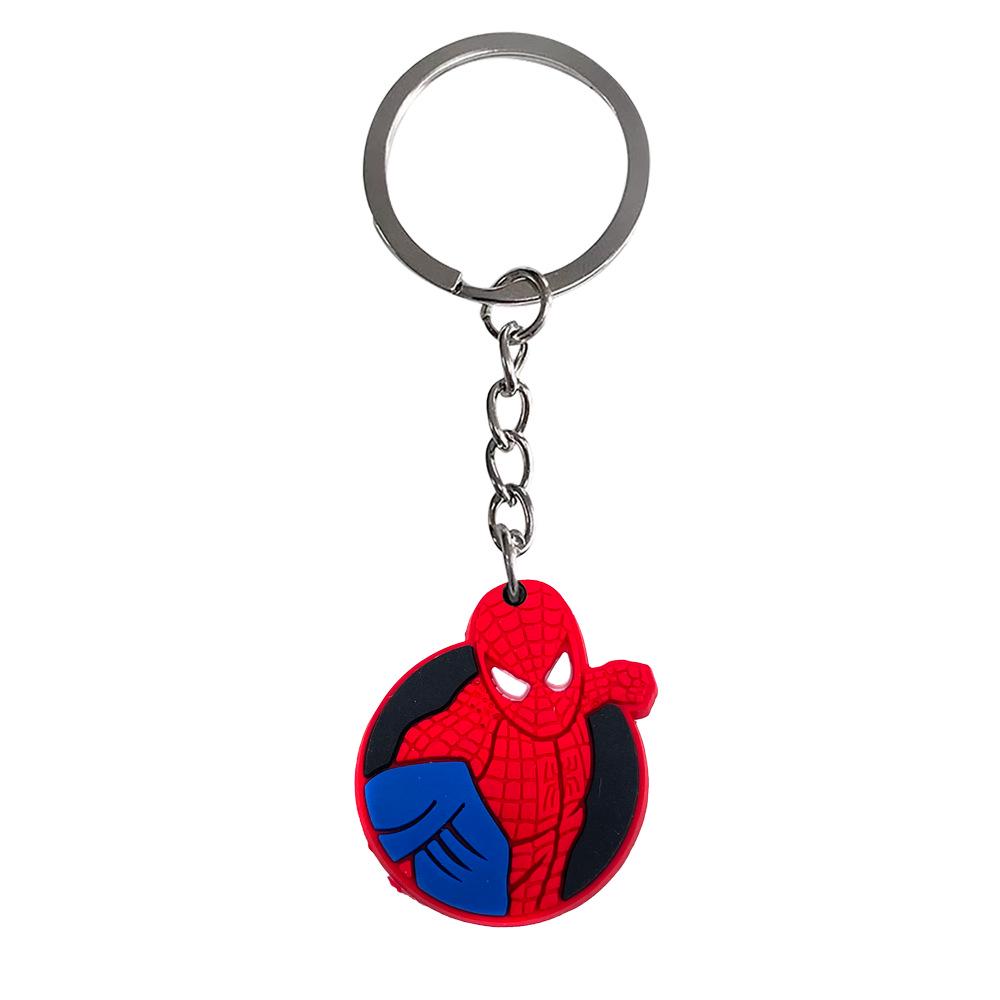 Spider-Man PVC Keychain Pendant - Soft Rubber Ornament Decoration