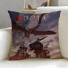 popular game Dota 2 Cushion Cover Soft  EasyWash Pillow Case  Versatile for Couch Bed Travel and Office