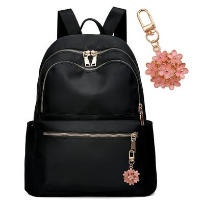 A4 Large Suitable for Commuting and Black [fortulux] Women's Backpack, Size, Lightweight, Capacity, Waterproof, Travel,