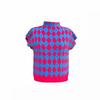 LA VITA JUNKO Diamond Print Shoulder Cover Sleeve Tee Ltsts32p