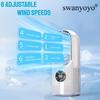 Bladeless Fan, Spray High-efficiency Cooling Cooler, Office Desktop Fan Three-in-one USB-powered Desktop Fan Of Air Cooler, Night Light And Humidifier