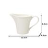 NARUMI Creamer, Flat Rim, White, 175cc, Made In Japan, 51030-4660