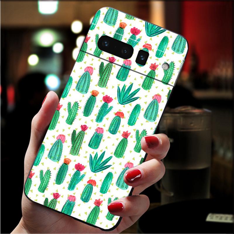 

Phone Case For Google Pixel 10 9 Pro XL 9A 8 7 6 Pro Pixel 8A 7A 6A Pixel 8 7 6 5 Cactus Flower Case Google Pixel 10 Pro