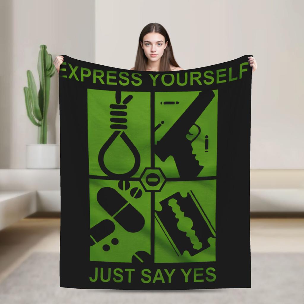 Type O Negative Rock Band Blanket Music Album Fuzzy Funny Breathable Throw Blanket for Bedroom Autumn/Winter Office